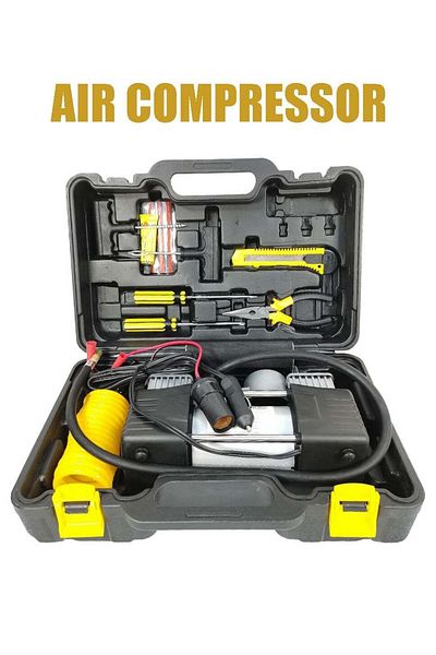 MTOOLS Safari SF101 Car Air Compressor with Tire Puncture Kit