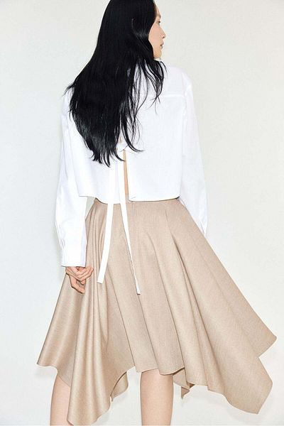 H&M Asymmetric-hem skirt
