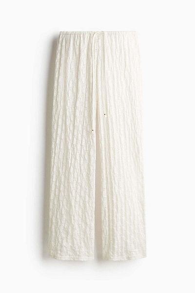H&M Lace-look drawstring trousers