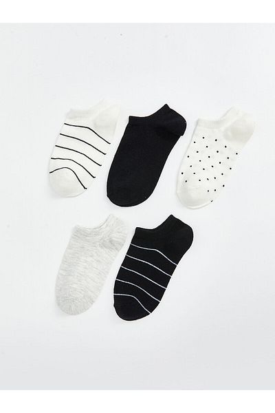 LC Waikiki Patterned Women's Booties Socks 5-Pack