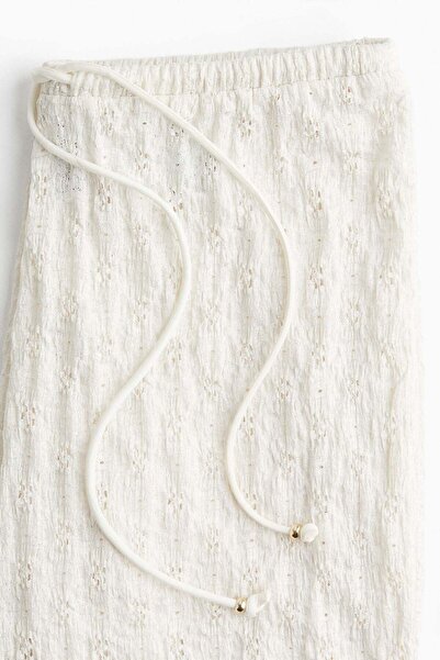 H&M Lace-look drawstring trousers