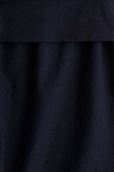 H&M Foldover-waist linen-blend trousers