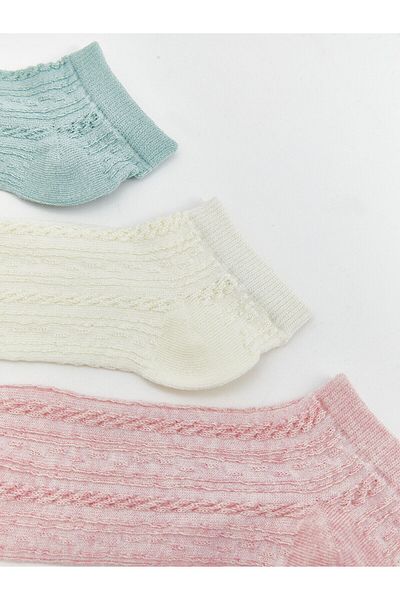 LC Waikiki Self Patterned Women's Booties Socks 5 Pcs