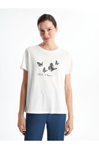 LC Waikiki Crew Neck Printed Women's T-Shirt