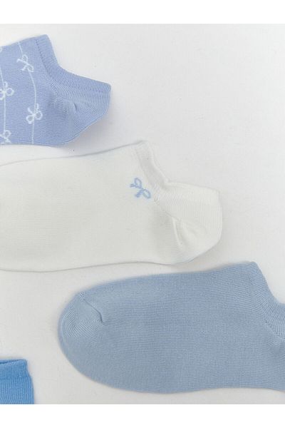 LC Waikiki Ciorapi papuci de damă cu model panglică, pachet de 5