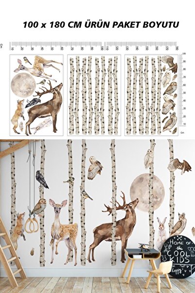 KT Decor Woodland Лісові друзі Чарівний ліс Набір наклейок на стіну