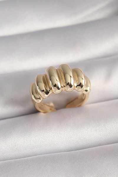 Skygo Brass Gold Color Women's Ring - TJ-BYK3096