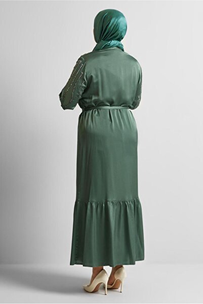 Alvina Abayali Dress Plus Size Satin Suit 20544