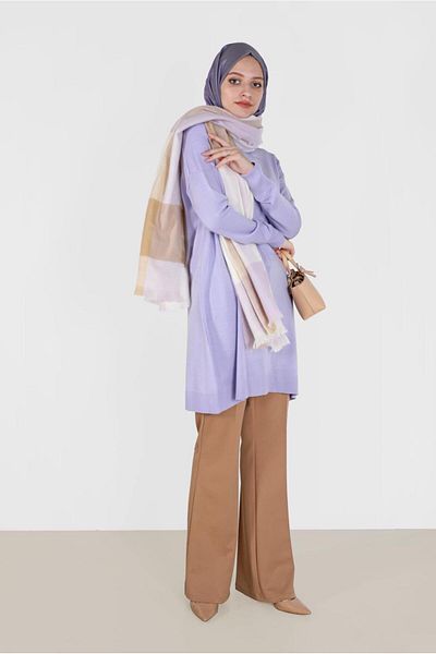 Alvina Knitwear Tunic Simple Model 42001
