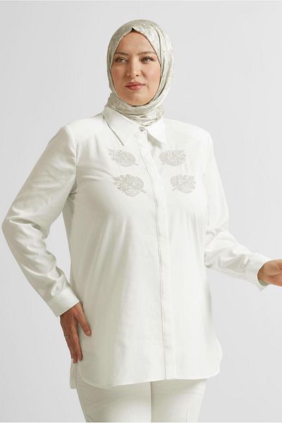 Alvina Shirt Collar Tunic 20758