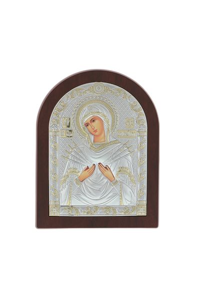 GiftExpress Icoana Maica Domnului cu 7 sageti boltuita 23cm