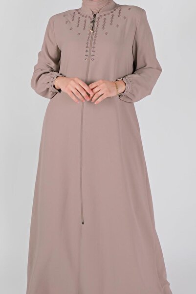 Alvina 10355 Μοντέλο Κέντημα Λεπτομερής Πέπλο με φερμουάρ