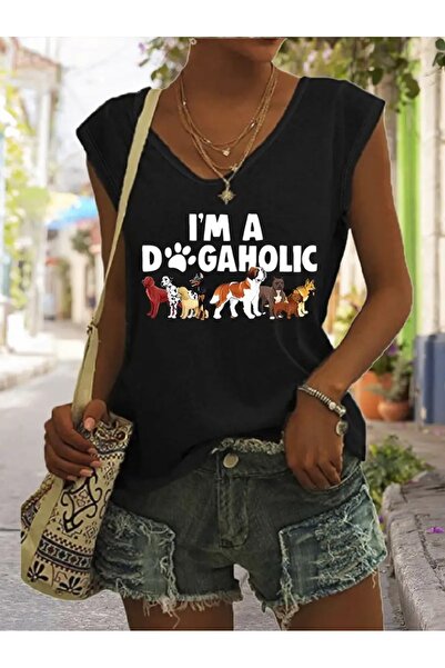 NOFLEN Γυναικείο μπλουζάκι με λαιμόκοψη V, αμάνικο Oversize Salas Boyfriend