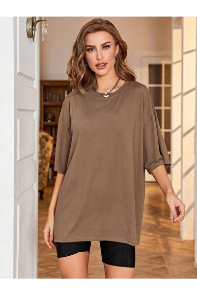 NOFLEN Απλό Basic Unisex Oversize Salas T-shirt Boyfriend