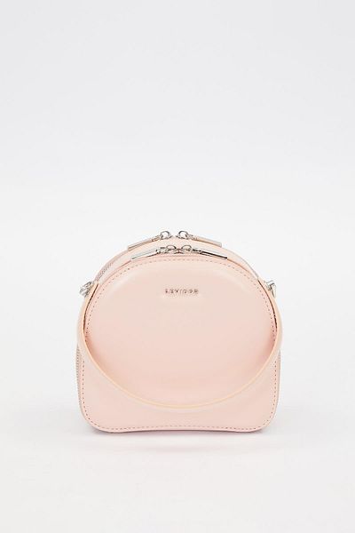 Levidor Pink Double Zipper Shoulder Bag