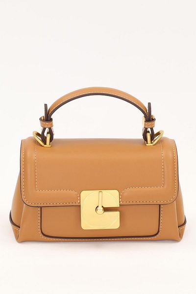 Levidor Camel Lock Flip Shoulder Bag
