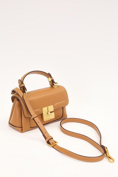 Levidor Camel Lock Flip Shoulder Bag