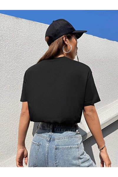 NOFLEN Γυναικείο Crop Eagle Printed