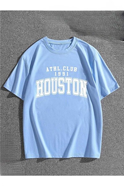 NOFLEN Houston Printed Women Oversize Salas T-shirt Boyfriend