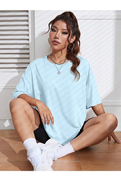 NOFLEN Απλό Basic Unisex Oversize Salas T-shirt Boyfriend