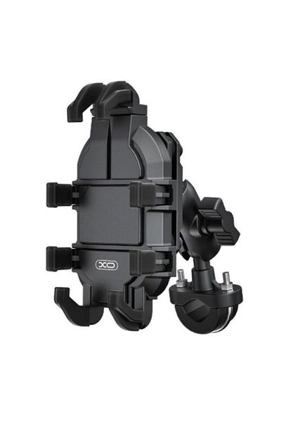REDz Accessories Suport pentru bicicletă/motocicletă, antivibrații, XO-C149, suport pentru ghidon, rotativ la 360°, negru