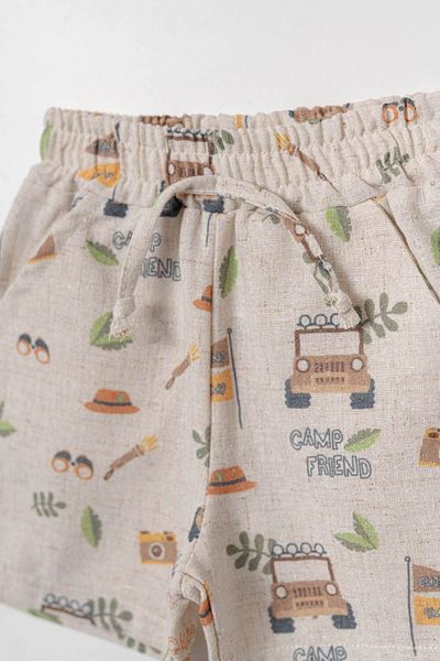 HAUSEkids 9-24 Months Camp Friend Baby Boy 3 Piece Set-Latte