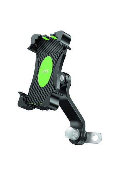 REDz Accessories Suport telefon moto, XO-C118, montare oglindă, rotativ, negru