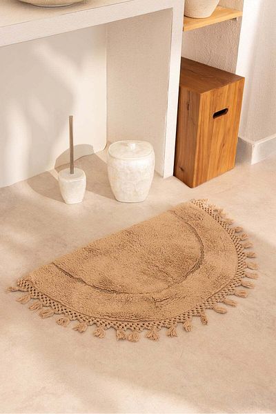 İrya Nora Single Bath Mat 100% Cotton 50X80 Beige