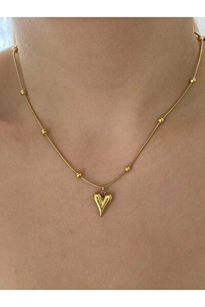 piesko accessories الفولاذ المقاوم للصدأ دوريكا سلسلة القلب قلادة