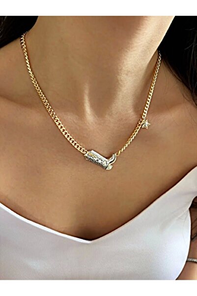 Mercan Aksesuar Çelik Kovboy Kolye