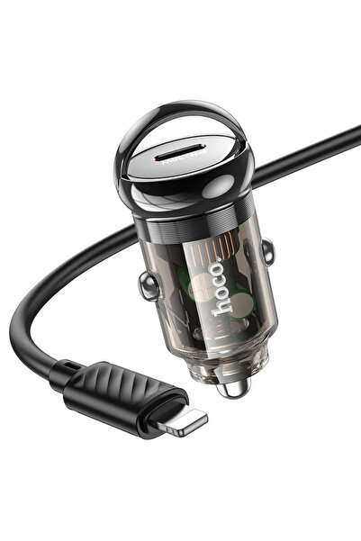 REDz Accessories Set adaptor auto și cablu Lightning Hoco Z53, compatibil cu ...