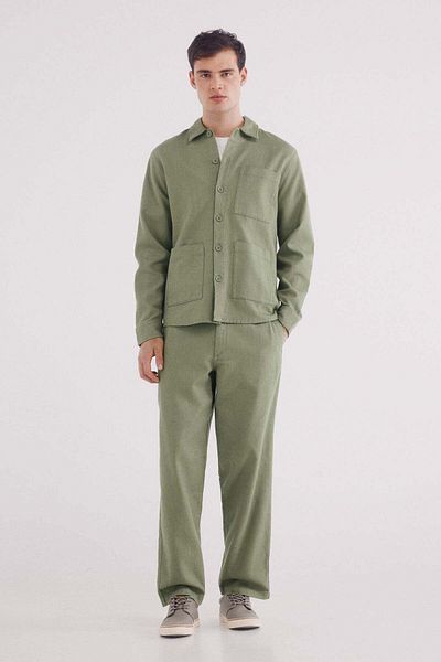 Springfield Straight Fit Dobby Trousers
