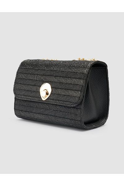 Cabani Wicker Black Women's Bag