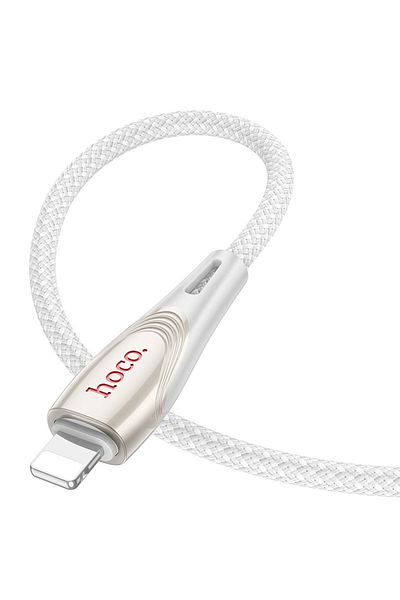 REDz Accessories Hoco U133 Cable, Usb To Lightning, 1.2m, Iphone Compatible, Data Transfer 2.4a, Gray