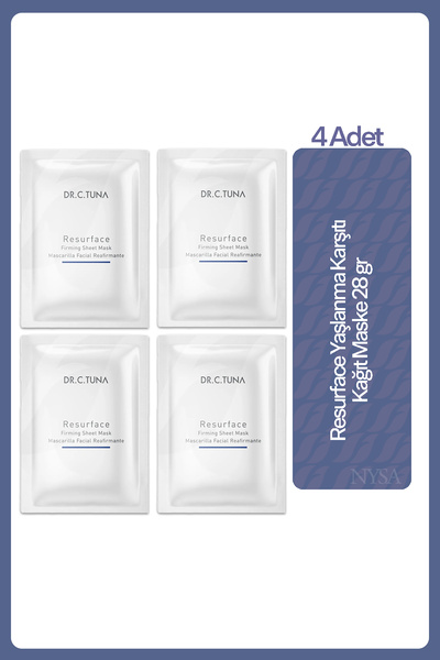 Farmasi Dr. C. Tuna Resurface Yaşlanma Karşıtı Kağıt Maske 28 gr - 4 Adet