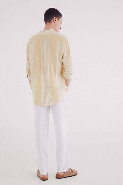 Springfield Slim Fit Linen Chinos Trousers
