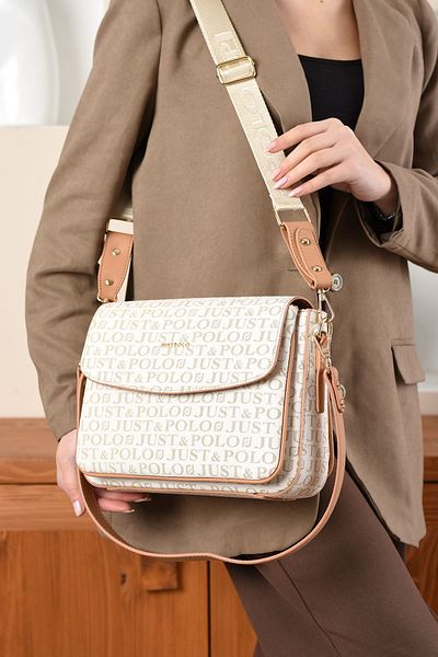 H&D COLLECTİON Very Useful, Suitable for Daily Use, 2 Straps, 3 Compartments, Lined Shoulder and Crossbody Bag 2184