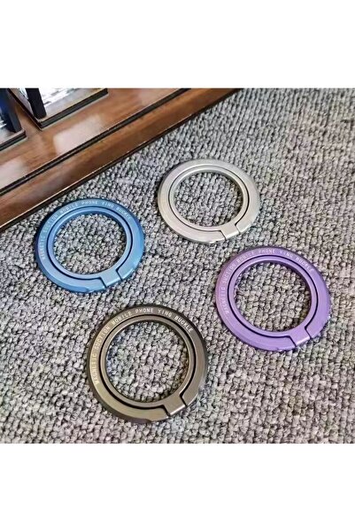 REDz Accessories Βάση δαχτυλιδιού Magsafe, Ultra Grip, Περιστρεφόμενη και ρυθμιζόμενη, Ισχυροί μαγνήτες, Μεταλλική, Μπλε