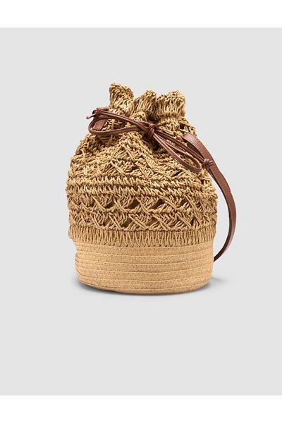 Cabani Straw Brown Women's Bag