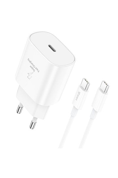 REDz Accessories X-start Cdq079cc Adapter Set And Type-c Cable, For Iphone 15/16 And Android, 25w, White