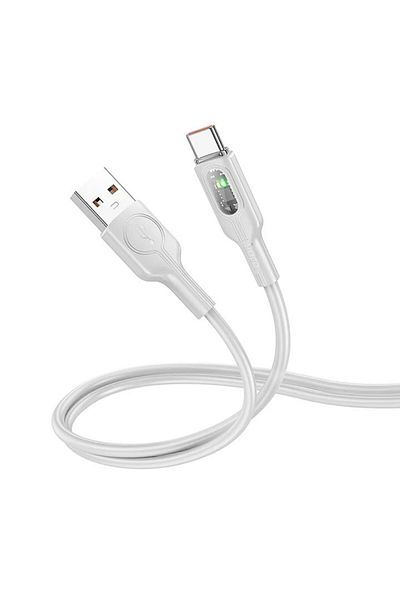REDz Accessories Data Cable, Compatible With Iphone 15/16 And Android, Usb To Type-c, Hoco U120, Power 5a, 1.2m, Gray