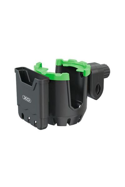 REDz Accessories Suport pentru bicicletă/motocicletă, pentru telefon și sticlă, XO-C125, suport pentru ghidon, 2 compartimente, negru