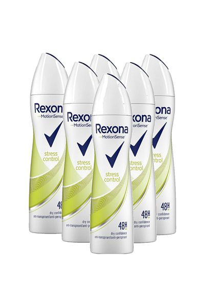 Rexona Stress Control, deodorant spray femei, 6 buc x 150 ml
