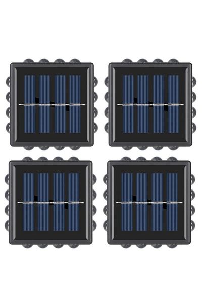NEXTLY Set 4 X Lampa Decorativa De Exterior Cu Incarcare Solara , Pentru Perete/gard, Senzor