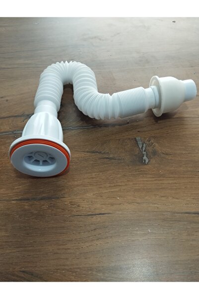 Mufmatik körüklü lavabo sifonu plastik vidalı armut conta hediyeli