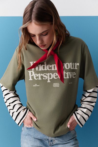 Manuka Wash Effect Short Sleeve Tshirt Green