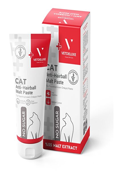 VETDELUXE Anti Hairball Adult Cat Malte Paste Tüy Yumağı Önleyici Yetişkin Ke...