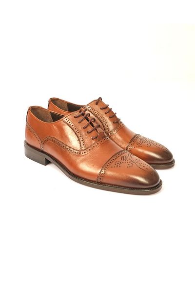 Pierre Cardin Ανδρικά κλασικά δερμάτινα παπούτσια Oxford - Μινιμαλιστικό σχέδιο