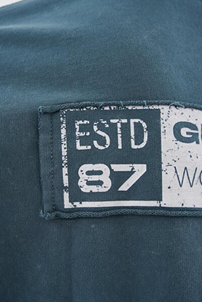 Machinist Ανδρικό μπλουζάκι με πολλαπλές στάμπες που πλένεται oversized Ghost