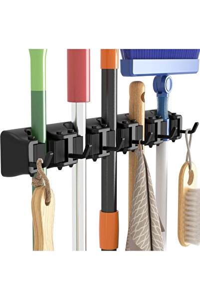 123 Lifewit Mop and Broom Holder Wall Mount, Stable Anti-Slip Organization, S...
